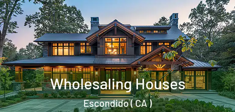  Wholesaling Houses Escondido ( CA )